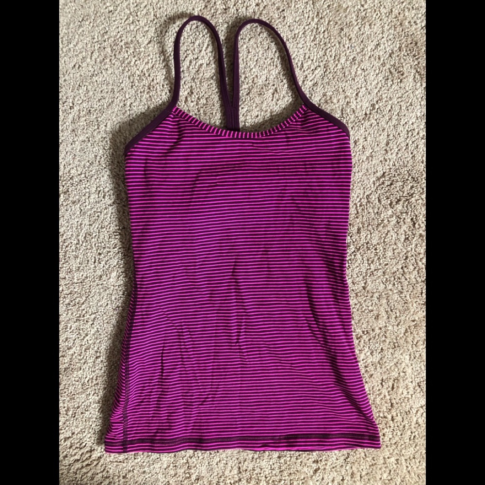 Pink Lulu Lemon workout top